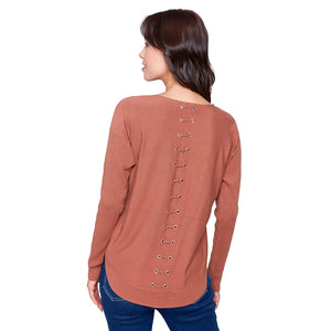 Sweater with Back Lace Detail