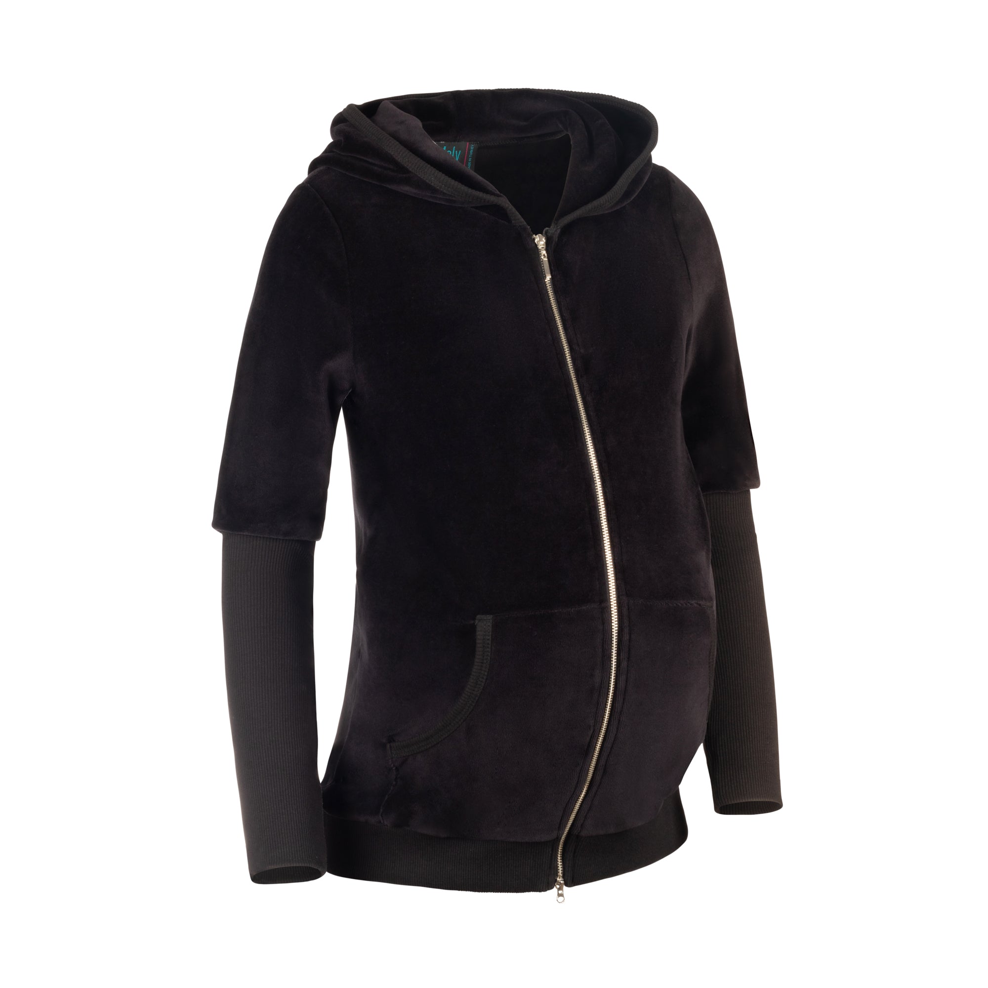 Velour Ribbed Hoodie - Looking Swell Maternity